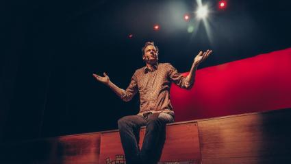 Edu Soto en un momento del espectaculo