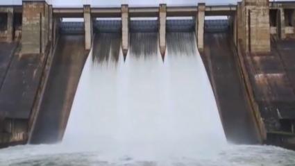 Desembalse de la presa de Gabriel y Galán