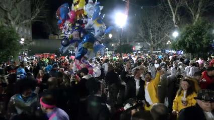 Carnaval de Badajoz durante la noche del sábado 14 de febrero