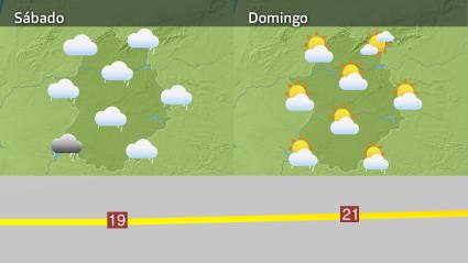 Mapa de previsión del 21 y 22 de marzo