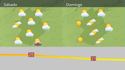 Mapa de previsión del 11 y 12 de abril