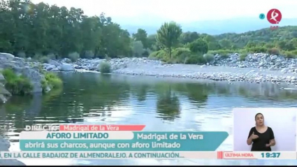 aforo limitado charcos Madrigal de la Vera
