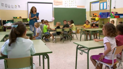 Aula de un colegio de primaria. 