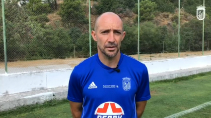 Pedro Munitis analiza la eliminatoria ante el Barça B tras la sesión de entrenamiento