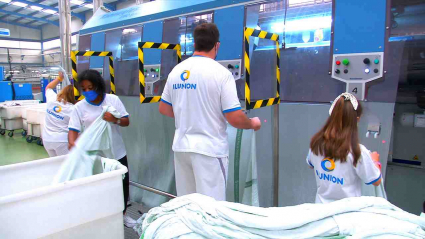 curso de lavandería industrial de la entidad Aimcoz de Zafra