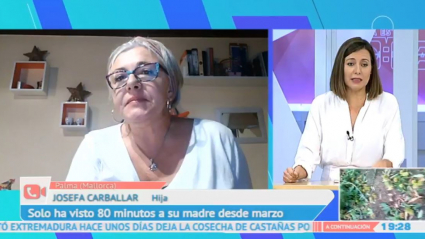 Sin podrr ver a su madre