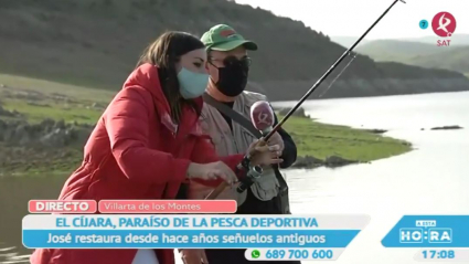 Pescando en Pantano del Cíjara