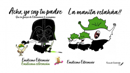 Así son dos de los últimos emoticonos creados por Fernando Sembrador