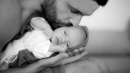 padre con un bebé