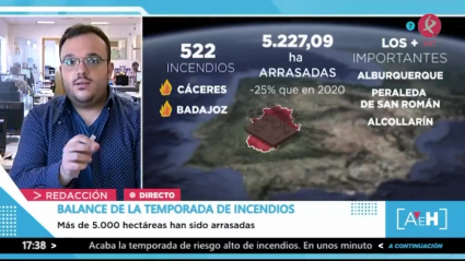 Incendios en Extremadura