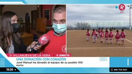 Un gran corazón para ayudar a su equipo de fútbol