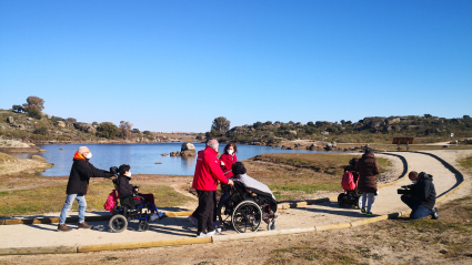 Usuarios de ASPACE Cáceres en los Barruecos