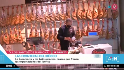 La exportación del jamón extremeño