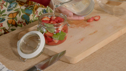 Fresas fermentadas