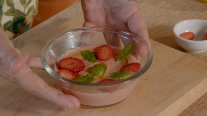 Salmorejo de fresas