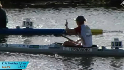 Estefanía Fernández, subcampeona del mundo