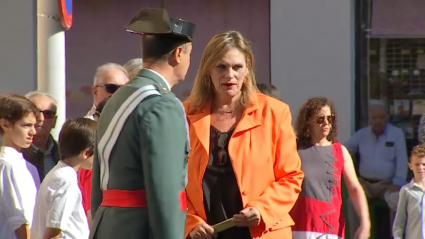 Yolanda García Seco durante su último acto público, el pasado 12 de octubre en el Día de la Hispanidad