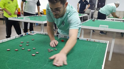 Un momento en la competición