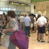 Pasajeros en el aeropuerto de Badajoz