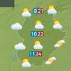 Mapa de previsión del lunes 19 de mayo