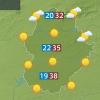 Mapa de previsión del domingo 22 de junio