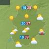 Mapa de previsión del lunes 16 de junio