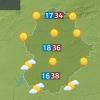 Mapa de previsión del domingo 8 de junio