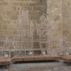 Belén navideño instalado en Cáceres, preparado para la inauguración de la iluminación