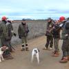 Cazadores extremeños durante una jornada de caza