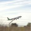 Avión despegando del aeropuerto de Badajoz