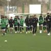 Entrenamiento del Cacereño, preparando el partido frente al Pontevedra