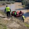 Operativo de rescate de cuatro personas aisladas tras las últimas borrascas, en el que ha participado Cruz Roja Extremadura