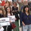 Protesta en Cáceres en contra de la proliferación del turismo y la cesión de espacios públicos el viernes 10 de abril de 2026