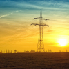 Vista de un tendido eléctrico.