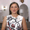 La actriz Mariola Fuentes durante un momento de la entrevista
