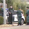 Controles de la Guardia Civil en la entrada de Alcuésar