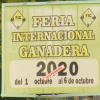 Cartel de la feria ganadera de Zafra anunciando su suspensión