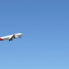 Avión despegando del Aeropuerto de Badajoz.