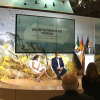 Momento de la presentación de la oferta turística de Mérida en FITUR.