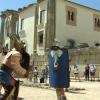Lucha de gladiadores en la arena del Templo de Diana