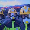 Tres de los cuatros bomberos extremeños desplazados a La Palma