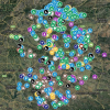 El mapa es un fiel reflejo del atractivo turístico de Extremadura