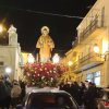San Vicente de Alcántara procesiona en remolque para evitar contagios