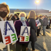 Manifestación en protesta por los planes de ejecución de la futura autovía A-81
