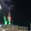 Fuegos artificiales en el Palacio Consistorial de Badajoz