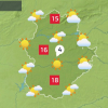 Mapa de tiempo previsto para hoy jueves 17 de marzo