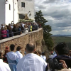La Virgen de la Montaña a la salida de su santuario
