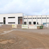 Obras de construcción del macromatadero de Zafra
