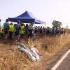 Homenaje ciclista fallecido Fuentes de León