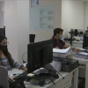 Trabajadores con mascarilla